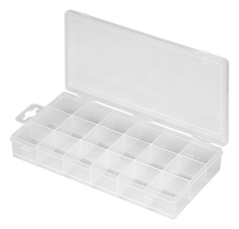 GOOBAY πλαστική θήκη  για μικρά εξαρτήματα, 21x10.5x3cm, διάφανη 5097