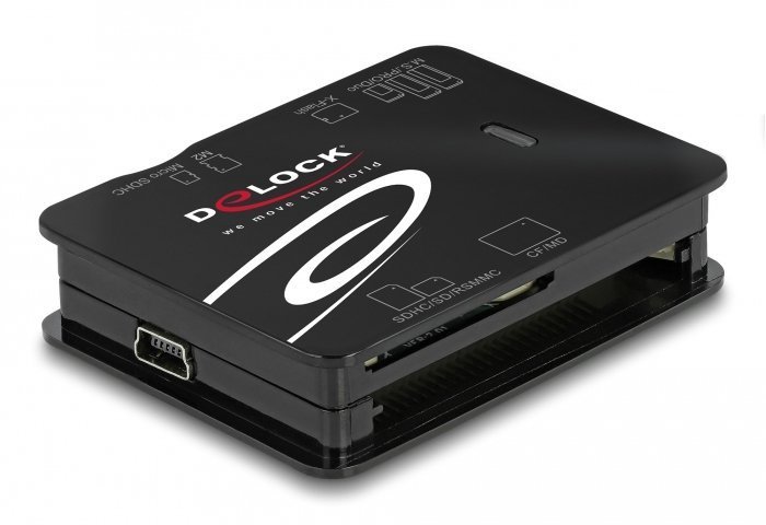 DELOCK card reader  για Micro SD/SD/CF/MS/xD/M2, μαύρο 3944