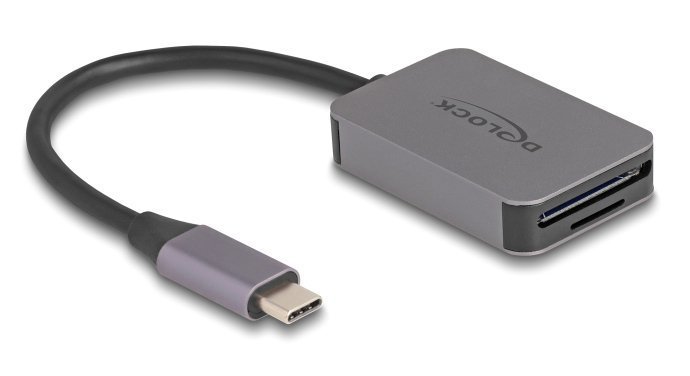 DELOCK card reader  για SD & micro SD, USB-C, 5 Gbps, γκρι 7200