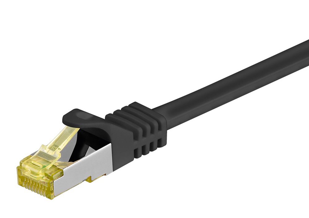 GOOBAY καλώδιο δικτύου , CAT 7 S/FTP, copper, 500MHz, 0.25m, μαύρο 7789