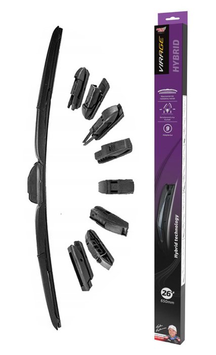 MOJE AUTO υαλοκαθαριστήρας Hybrid , 26" (650mm), 9 αντάπτορες 5253