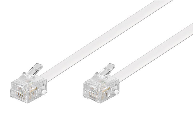 GOOBAY καλώδιο τηλεφώνου , RJ11 6P4C, CCA, 15m, λευκό 3645