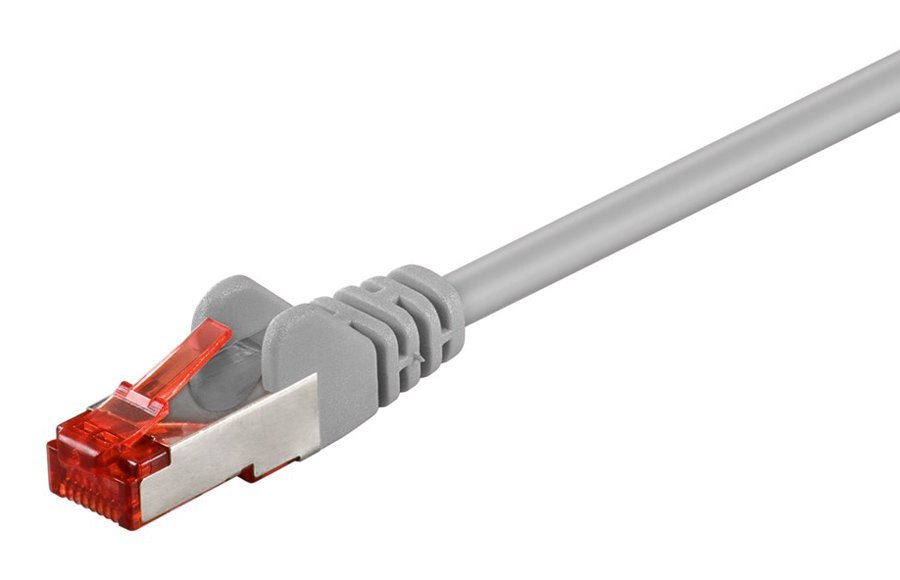 GOOBAY καλώδιο δικτύου , CAT 6 S/FTP (PiMF), CCA, 0.25m, γκρι 6940