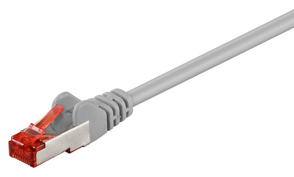 GOOBAY καλώδιο δικτύου , CAT 6 S/FTP (PiMF), CCA, 0.5m, γκρι 6348