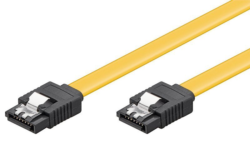 GOOBAY καλώδιο SATA , 6Gbps, 0.3m, κίτρινο 5057