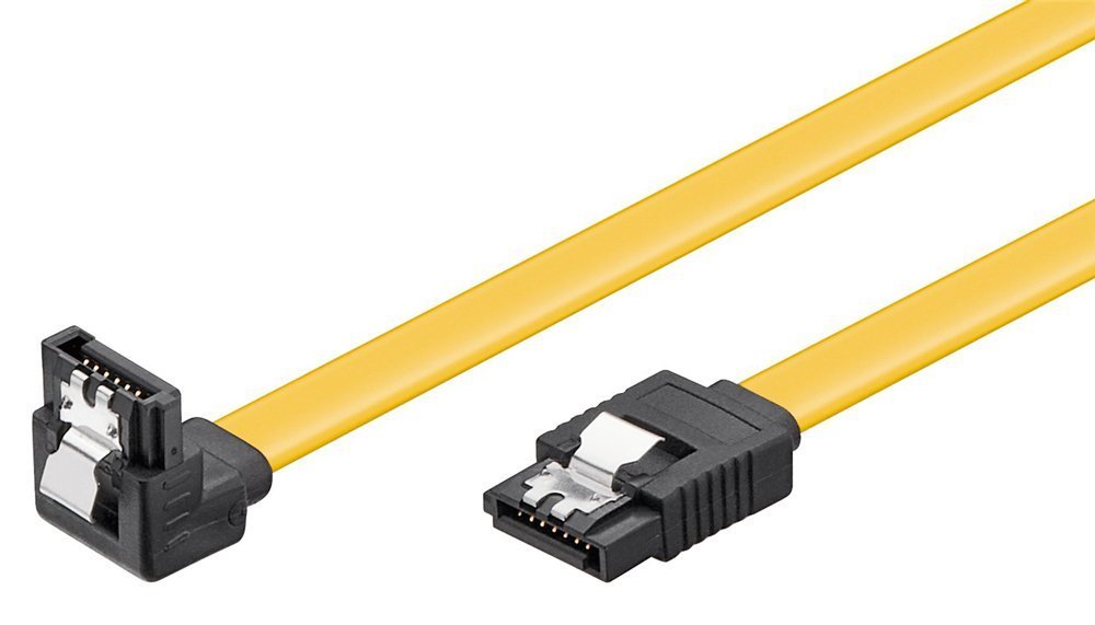 GOOBAY καλώδιο SATA , γωνιακό, 6Gbps, 0.5m, κίτρινο 5757
