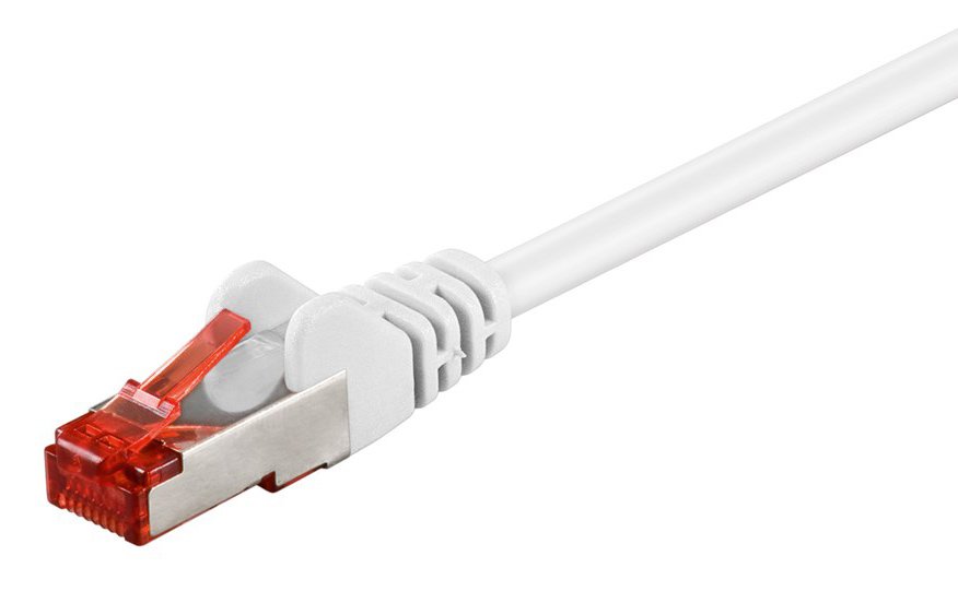 GOOBAY καλώδιο δικτύου , CAT 6 S/FTP, copper, 250MHz, 1.5m, λευκό 9757
