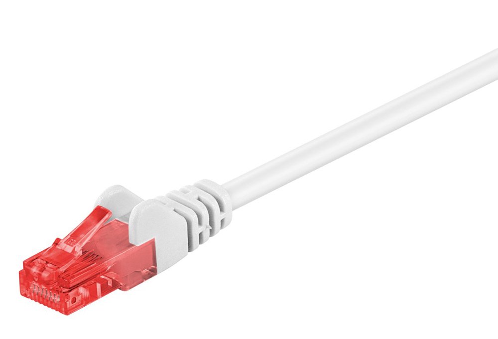 GOOBAY καλώδιο δικτύου , CAT 6 U/UTP, CCA, 1.5m, λευκό 6114