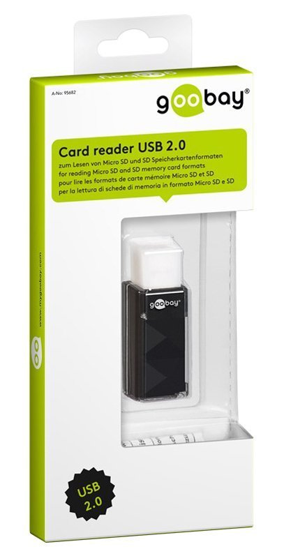 GOOBAY card reader για SD κάρτα μνήμης, 480 Mbps, μαύρο 5096 - Image 2