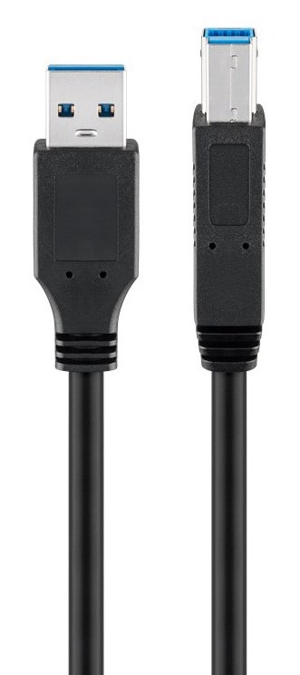 GOOBAY καλώδιο USB 3.0 σε USB Type B , 1m, 5Gbps, μαύρο