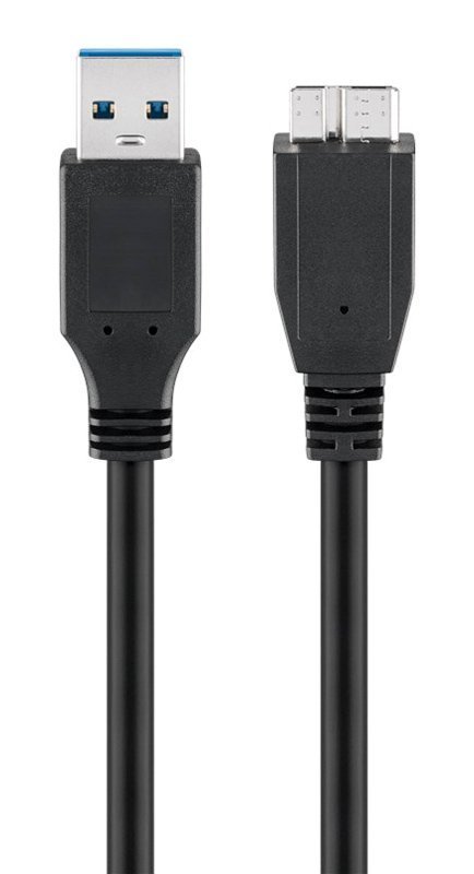 GOOBAY καλώδιο USB 3.0 σε micro Τype B , 5 Gbit/s, 0.5m, μαύρο 5103