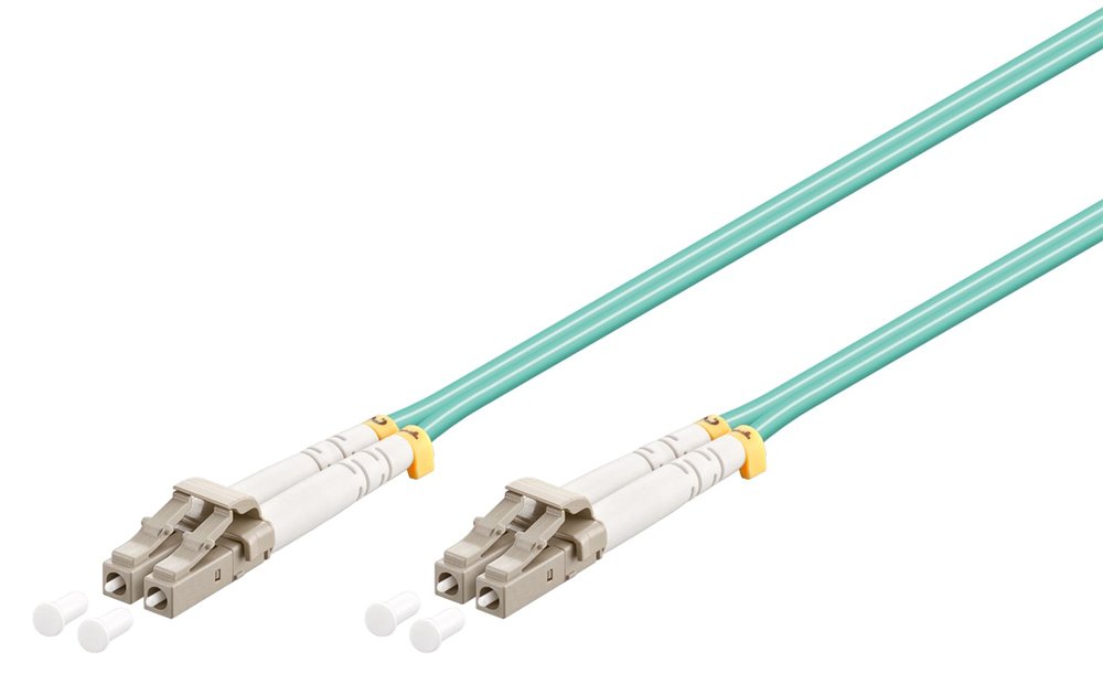 GOOBAY καλώδιο οπτικής ίνας LC-UPC , Multimode OM3, 0.5m, τιρκουάζ 6663