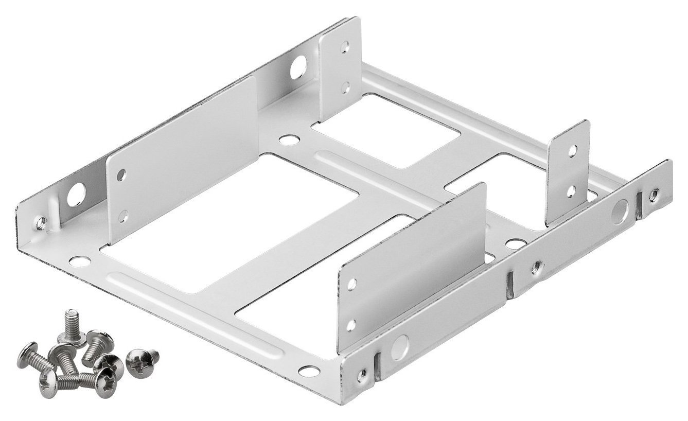 GOOBAY tray 3.5" για 2x 2.5" HDD/SSD , μεταλλικό, ασημί 2437