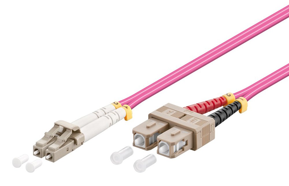 kalodio optikis inas LC-UPC se SC-UPC, Multimode OM4, 1m, violeti 7921 1m