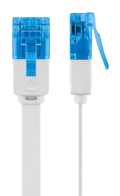 GOOBAY καλώδιο δικτύου , CAT 6A U/UTP, flat, 500MHz, copper, 15m, λευκό 7830 - Image 4