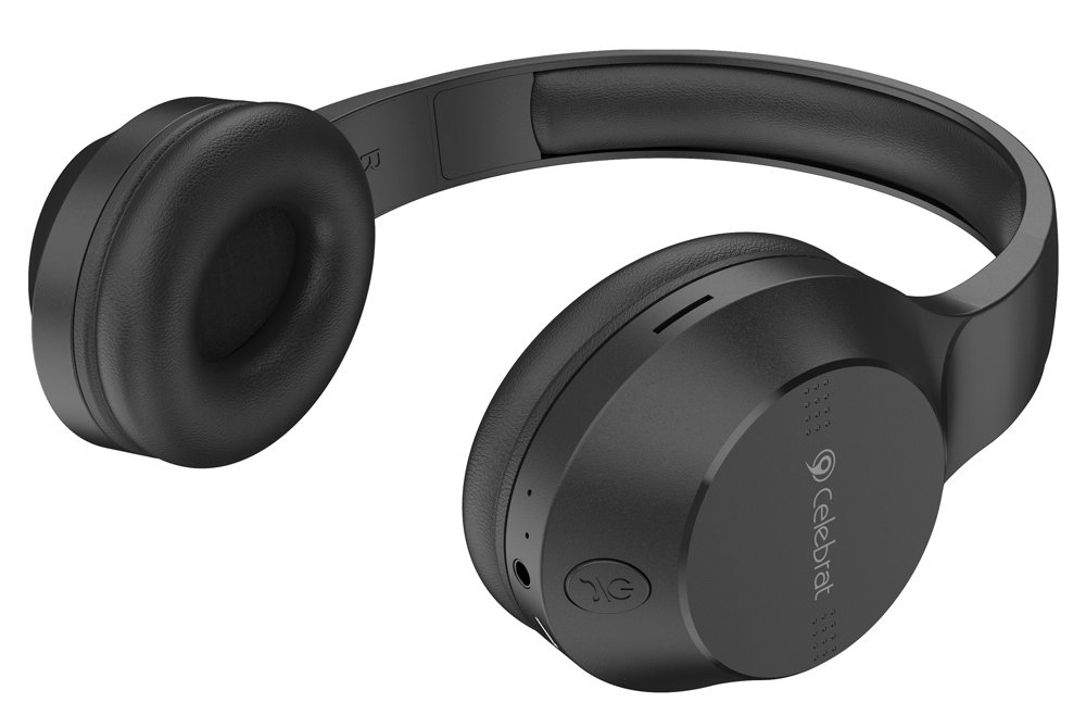 CELEBRAT headphones , wireless & wired, Bluetooth 5.3, Φ40mm, μαύρα 5325 - Image 3