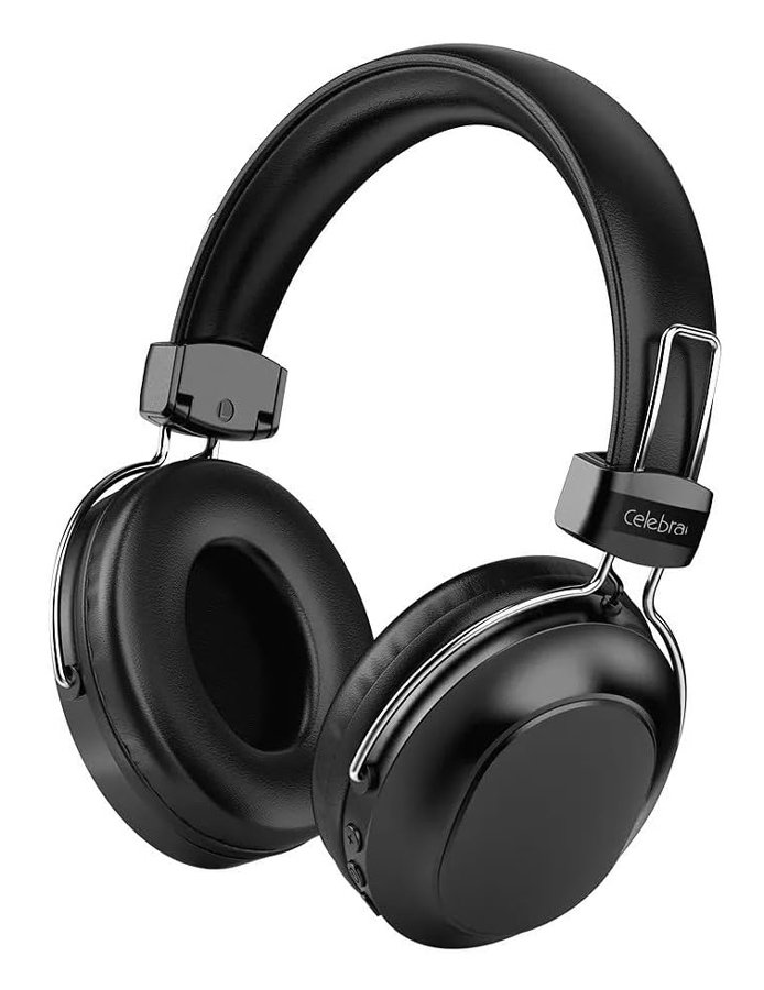 CELEBRAT headphones , ασύρματα & ενσύρματα, micro SD, 40mm, 250mAh, μαύρα 7865