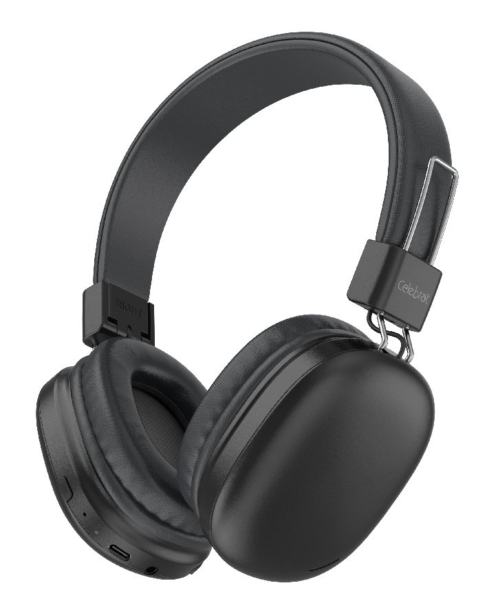 CELEBRAT headphones , ασύρματα & ενσύρματα, 40mm, 300mAh, μαύρα 9239