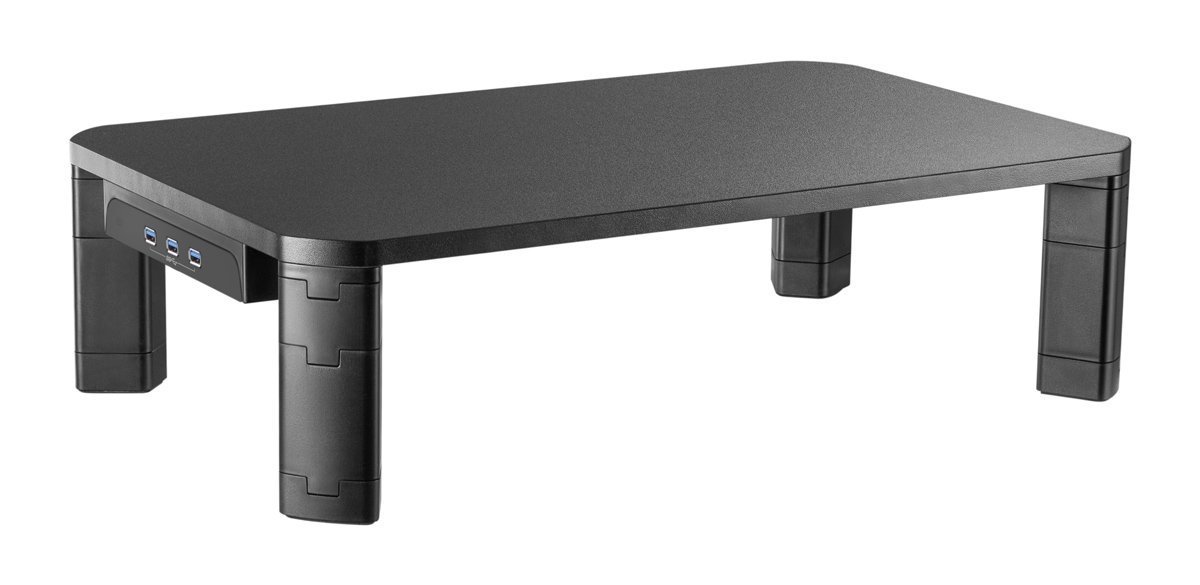 BRATECK επιτραπέζια βάση  για οθόνη 17-32", 3x USB 3.0, 20kg 1149
