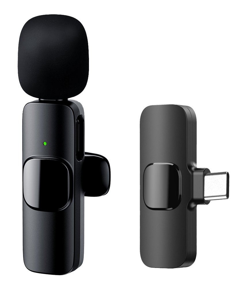 asyrmato mikrofono, USB-C, 2.4GHz, mayro 8182 Mikrofono 1
