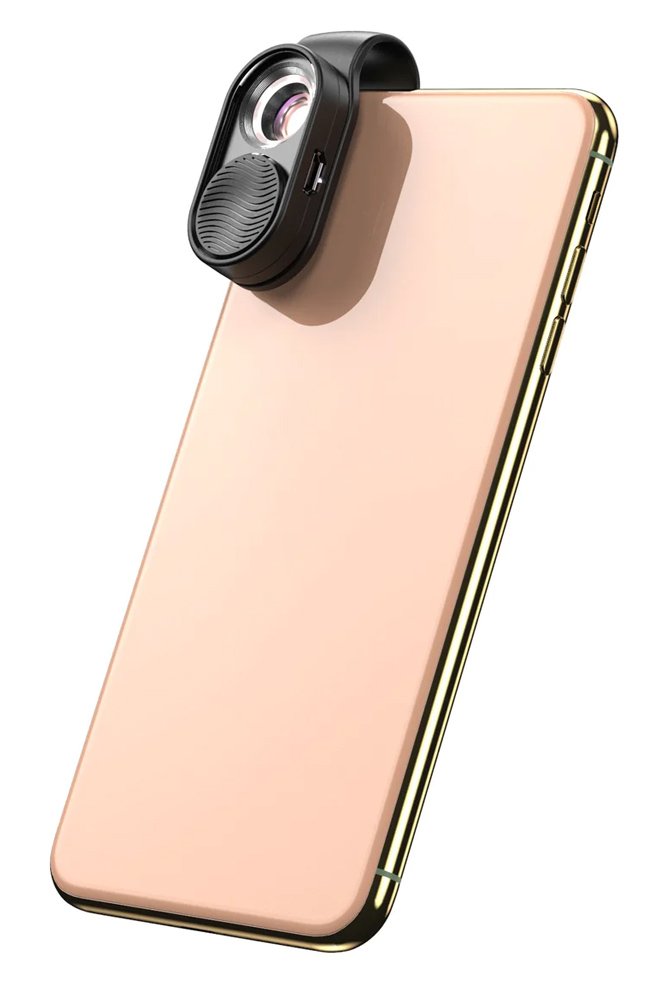 fakos mikroskopio gia smartphone kamera, 100x zoom, LED 6005 Mikroskopio 2