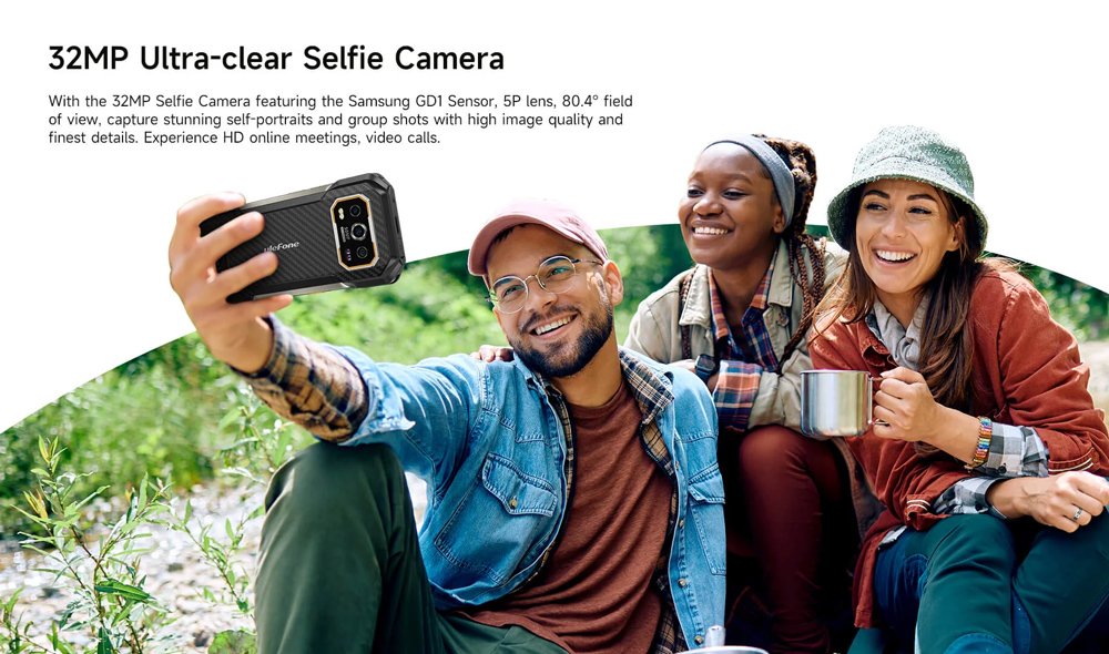 ULEFONE smartphone rmor 27, 6.78", 12/256GB, 10600mh, IP68/IP69K, μαύρο 8151 - Image 5