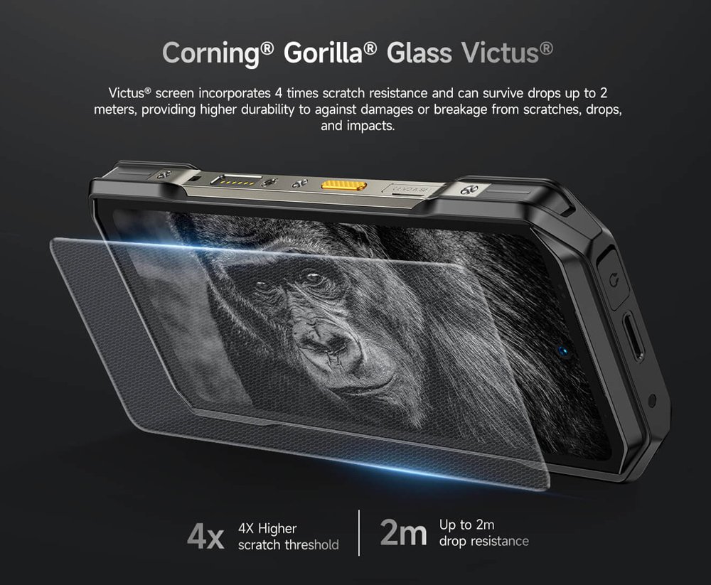 ULEFONE smartphone rmor 27, 6.78", 12/256GB, 10600mh, IP68/IP69K, μαύρο 8151 - Image 17