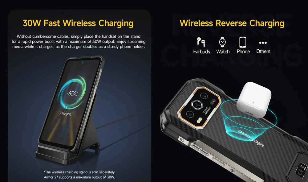 ULEFONE smartphone rmor 27, 6.78", 12/256GB, 10600mh, IP68/IP69K, μαύρο 8151 - Image 19