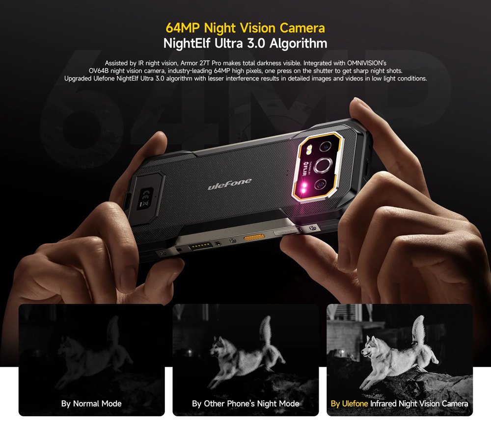 smartphone rmor 27T Pro, 6.78", 12/256GB, 5G, 10600mh, IP68/IP69K, mayro 7705 12GB