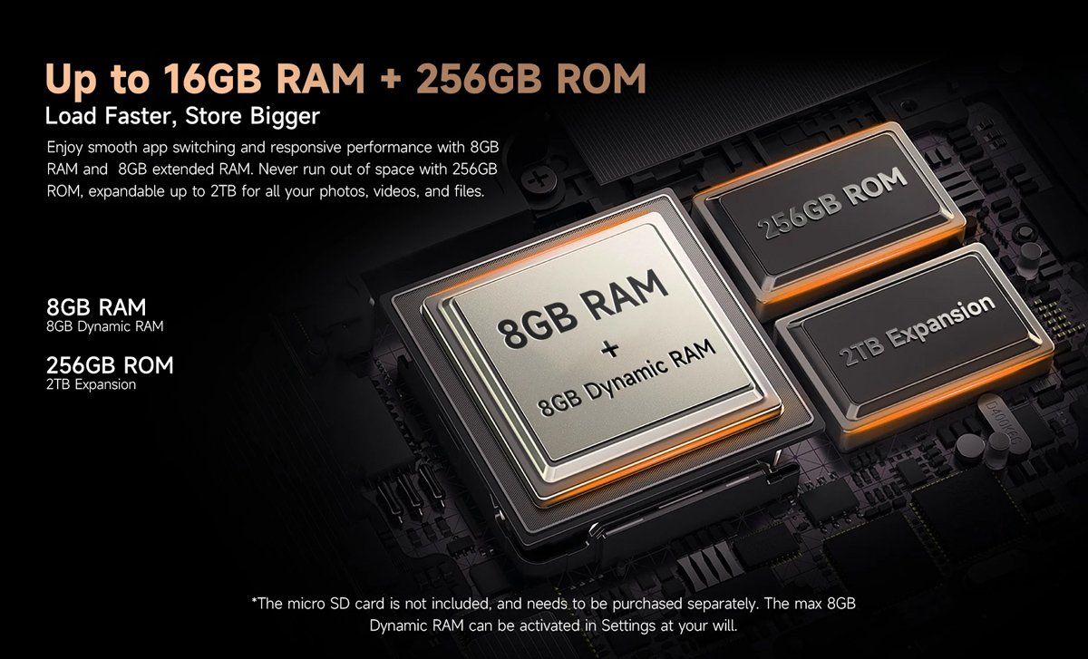 smartphone rmor X16 Pro, 6.56", 8/256GB, 5G, 10360mh, IP68/IP69K/MIL-STD-810H, mayro 9273 6" kai ano