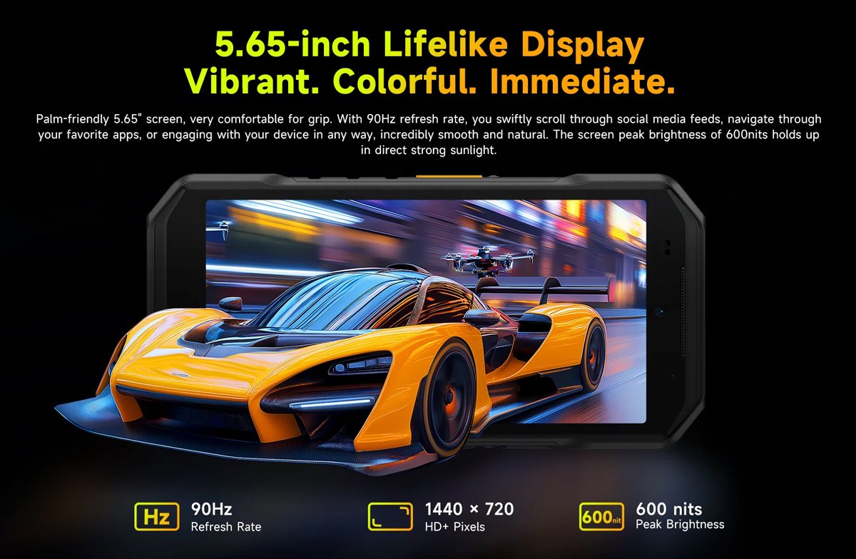 ULEFONE smartphone rmor X32 Pro, 5.65", 8/256GB, 5G, 5500mh, IP68/IP69K, μαύρο 8877 - Image 4