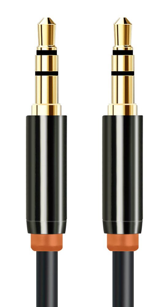 CABLETIME καλώδιο ήχου 3.5mm CT-, gold plated, 1m, μαύρο