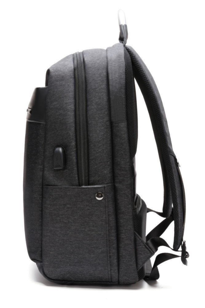 ARCTIC HUNTER τσάντα πλάτης με θήκη laptop 15.6", USB, 24L, μαύρη 1074 - Image 3