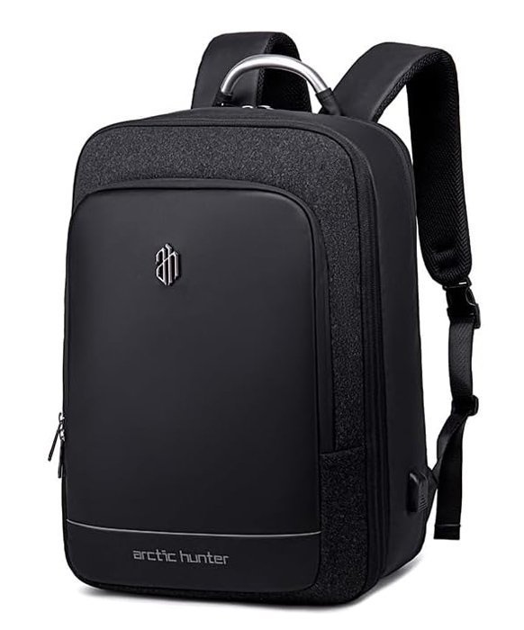 ARCTIC HUNTER τσάντα πλάτης  με θήκη laptop 17", 41L, USB, μαύρη 5478