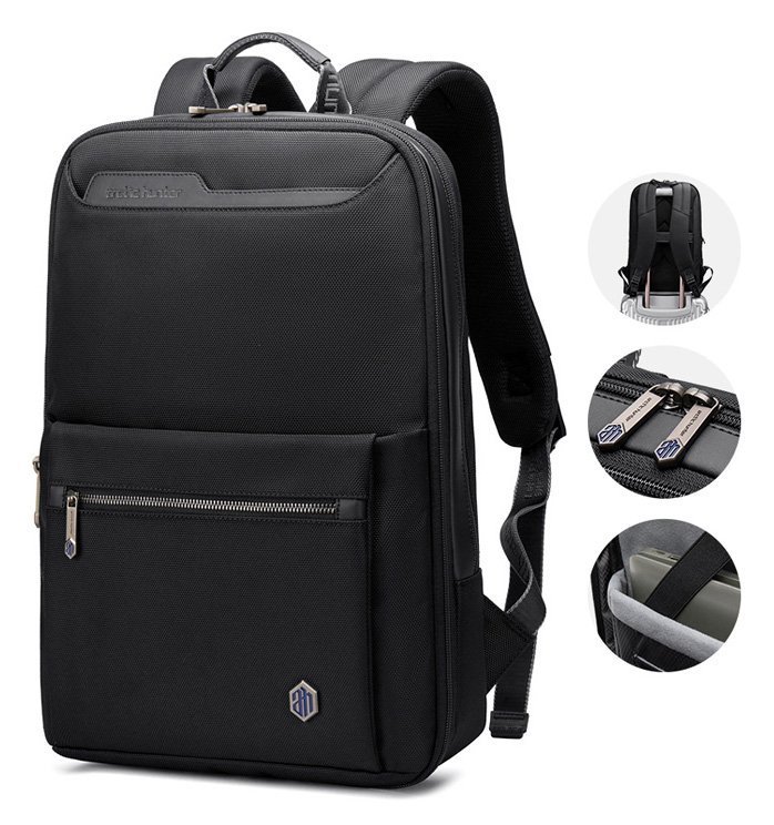 ARCTIC HUNTER τσάντα πλάτης με θήκη laptop 15.6", πτυσσόμενη, 21L, μαύρη 2037 - Image 6