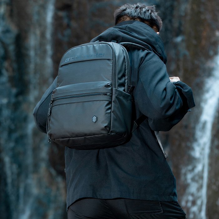 ARCTIC HUNTER τσάντα πλάτης με θήκη laptop 15.6", 21L, μαύρη 4168 - Image 7