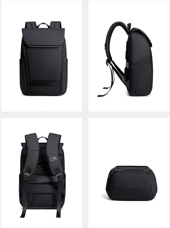 ARCTIC HUNTER τσάντα πλάτης με θήκη laptop 15.6", 21L, μαύρη 5016 - Image 8