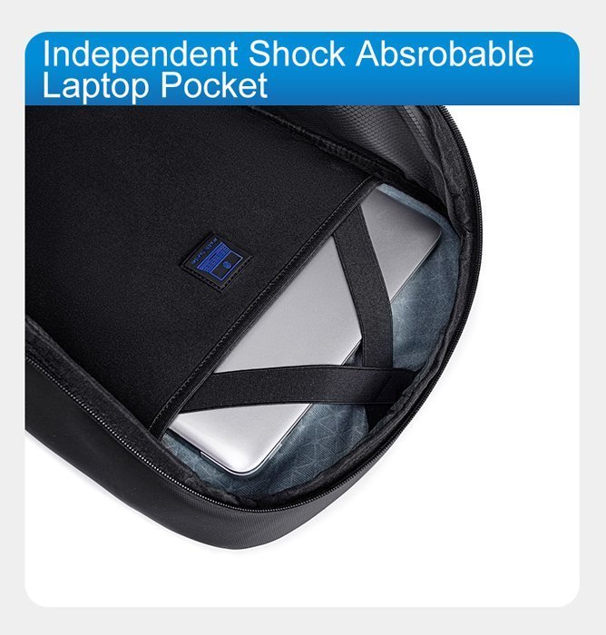 ARCTIC HUNTER τσάντα πλάτης με θήκη laptop 15.6", 21L, γκρι 5017 - Image 5