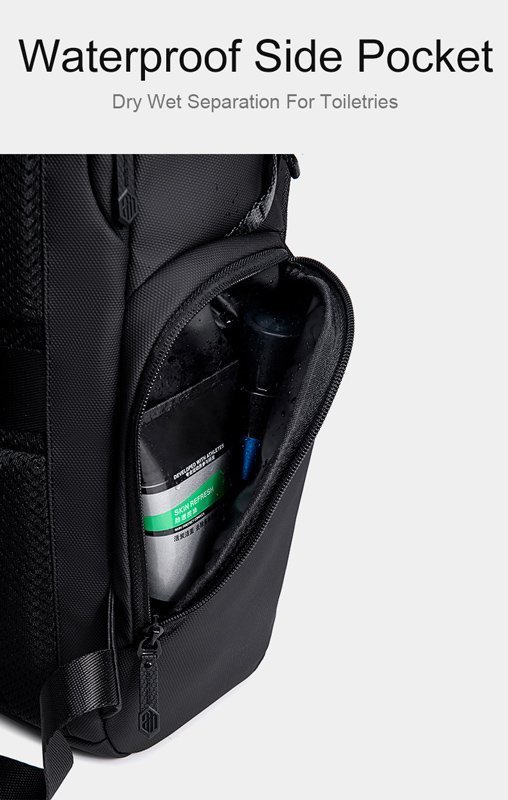 ARCTIC HUNTER τσάντα πλάτης με θήκη laptop 15.6", 20L, USB, μαύρη 5015 - Image 9