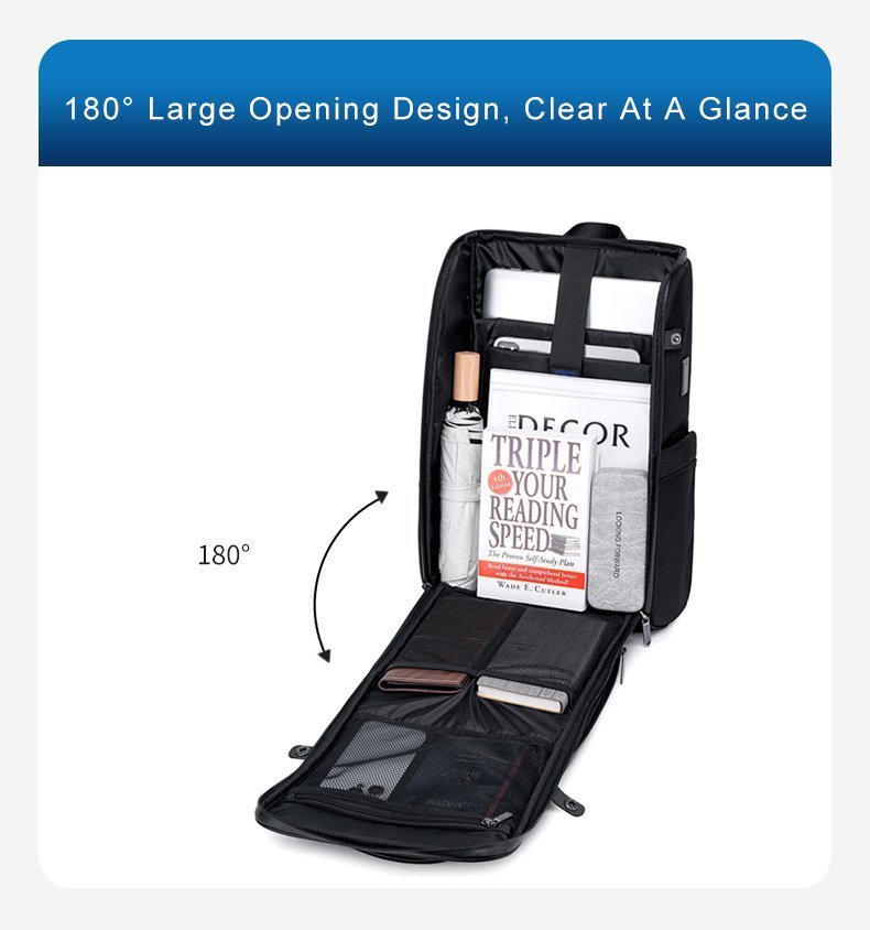 ARCTIC HUNTER τσάντα πλάτης με θήκη laptop 15.6", USB, 15L, γκρι 7492 - Image 6