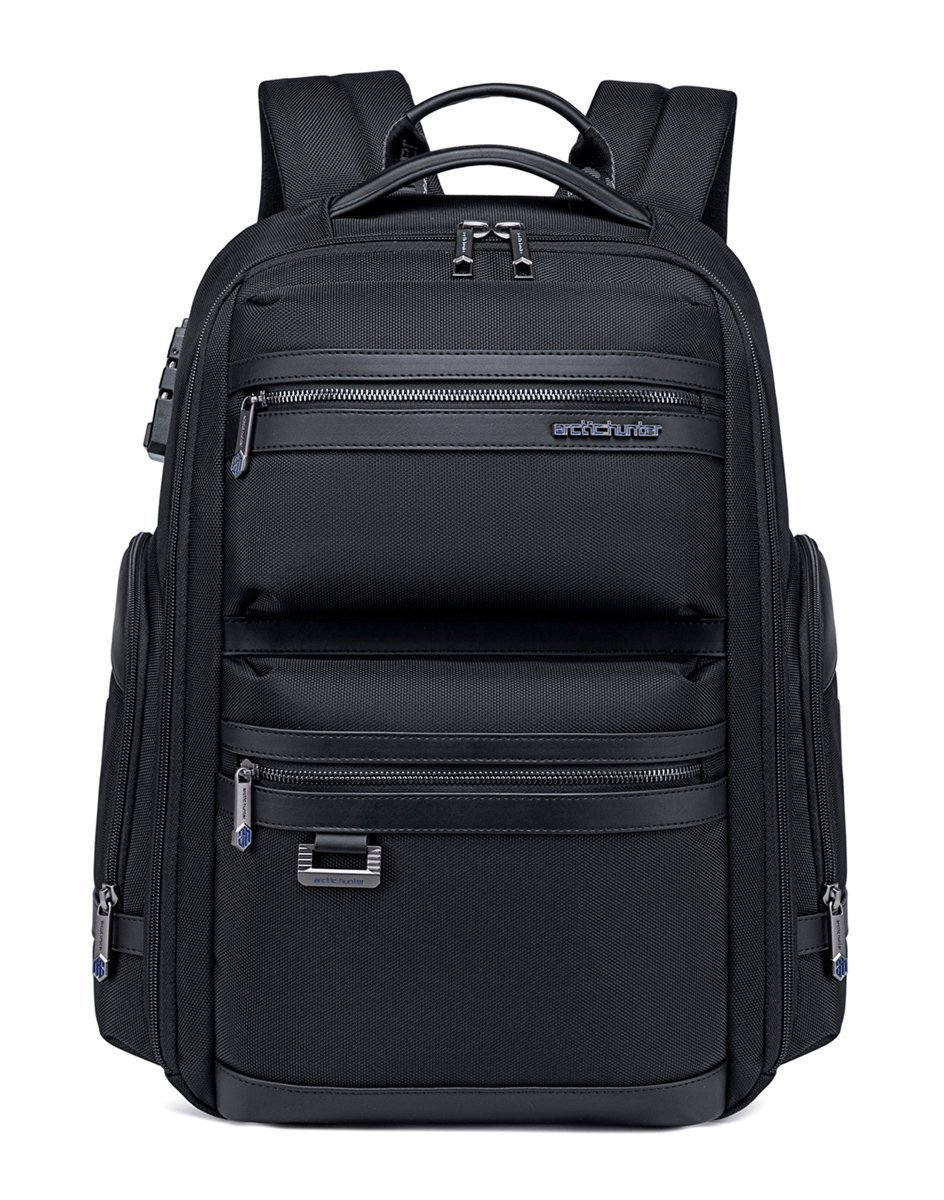 ARCTIC HUNTER τσάντα πλάτης με θήκη laptop 15.6", USB, λουκέτο TSA, 23.5L, μαύρη 7475 - Image 5