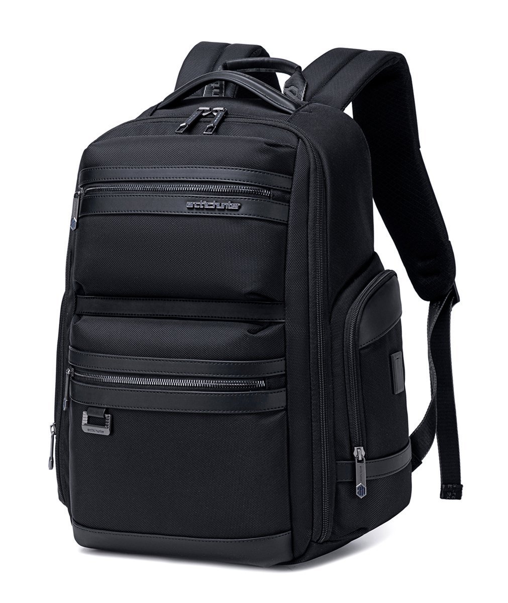 ARCTIC HUNTER τσάντα πλάτης  με θήκη laptop 15.6", USB, λουκέτο TSA, 23.5L, μαύρη 7475