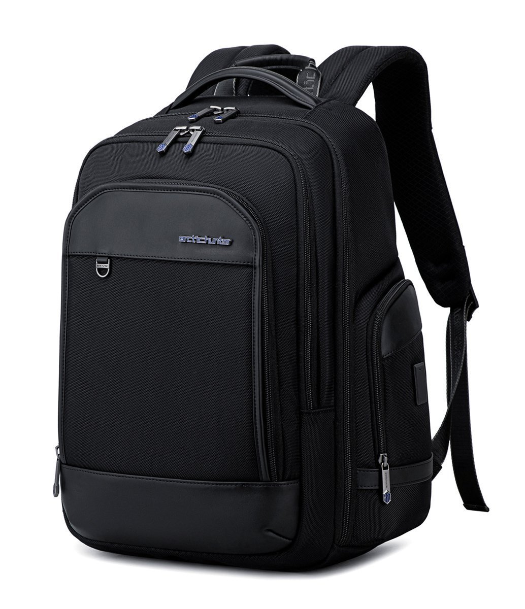 ARCTIC HUNTER τσάντα πλάτης  με θήκη laptop 15.6", USB, 20.5L, μαύρη 7477