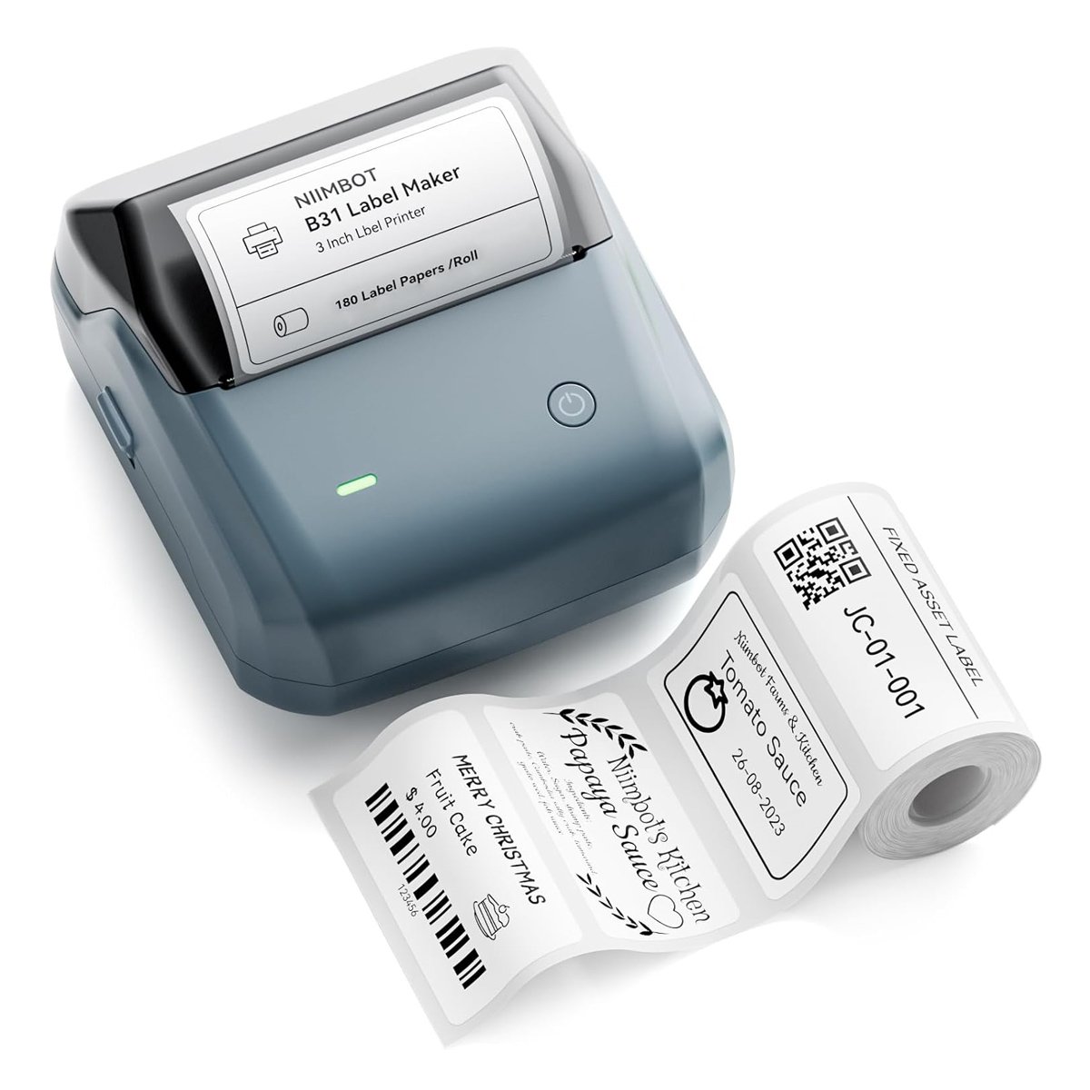 NIIMBOT smart θερμικός εκτυπωτής ετικετών , 203dpi, Bluetooth, μπλε 8576