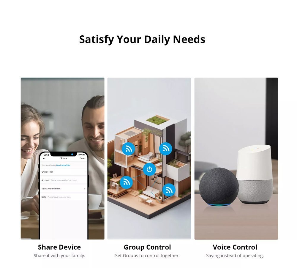 smart diakoptis, WiFi, 10A 7463 Endiamesos diakoptis