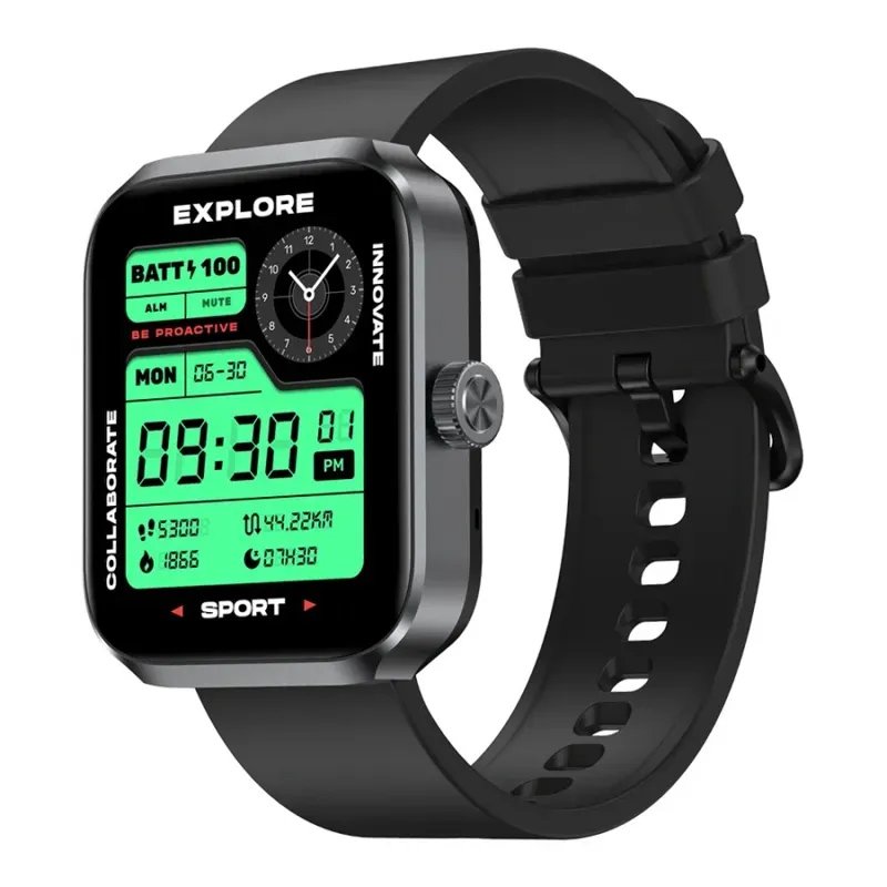 ZELAZE smartwatch eyond 3 Plus, heart rate, 1.78" AMOLED, GPS, 3 ATM, μαύρο 7784