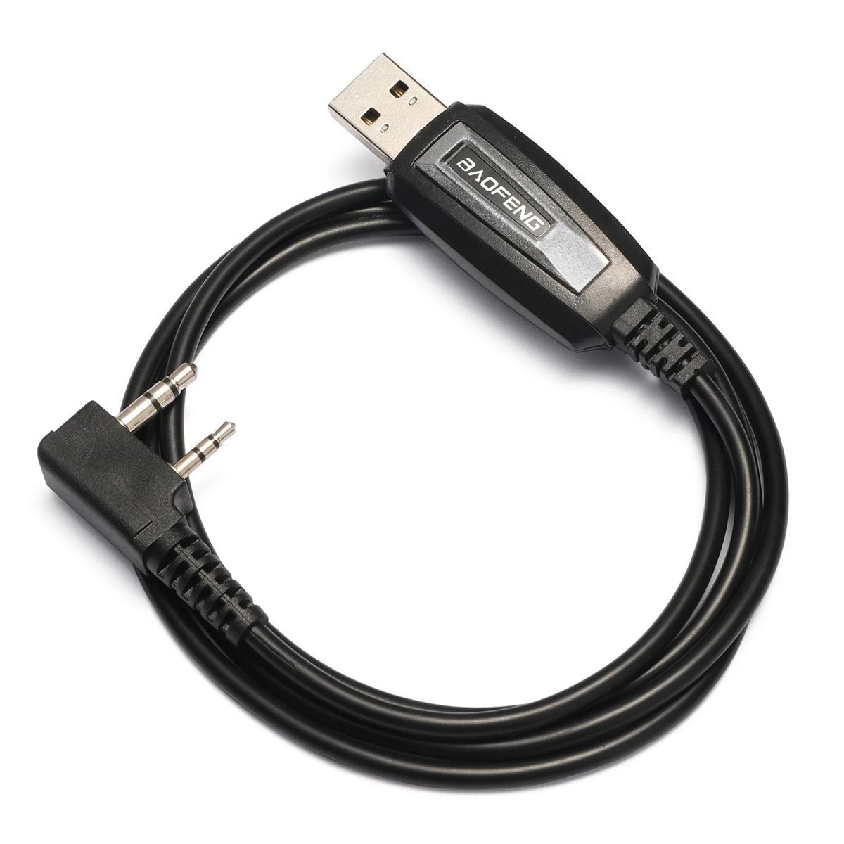 BAOFENG καλώδιο USB σε 2 pin για προγραμματισμό πομποδεκτών, 1m, μαύρο 8499 - Image 2