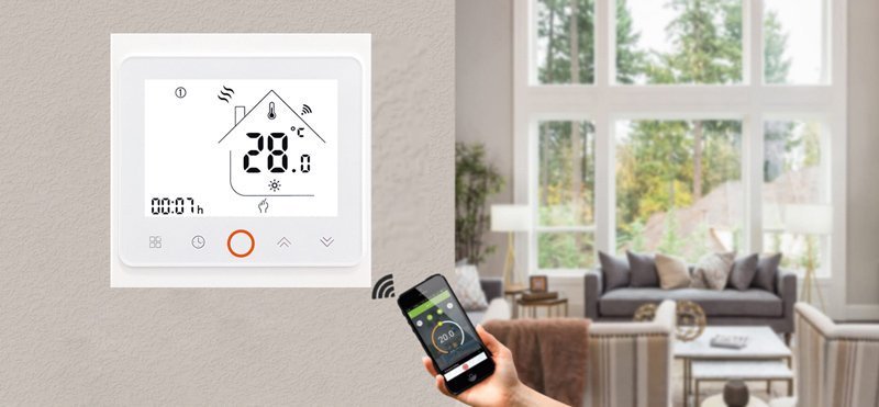 Smart θερμοστάτης πετρελαίου , WiFi, χωνευτός, λευκός 2095 - Image 2