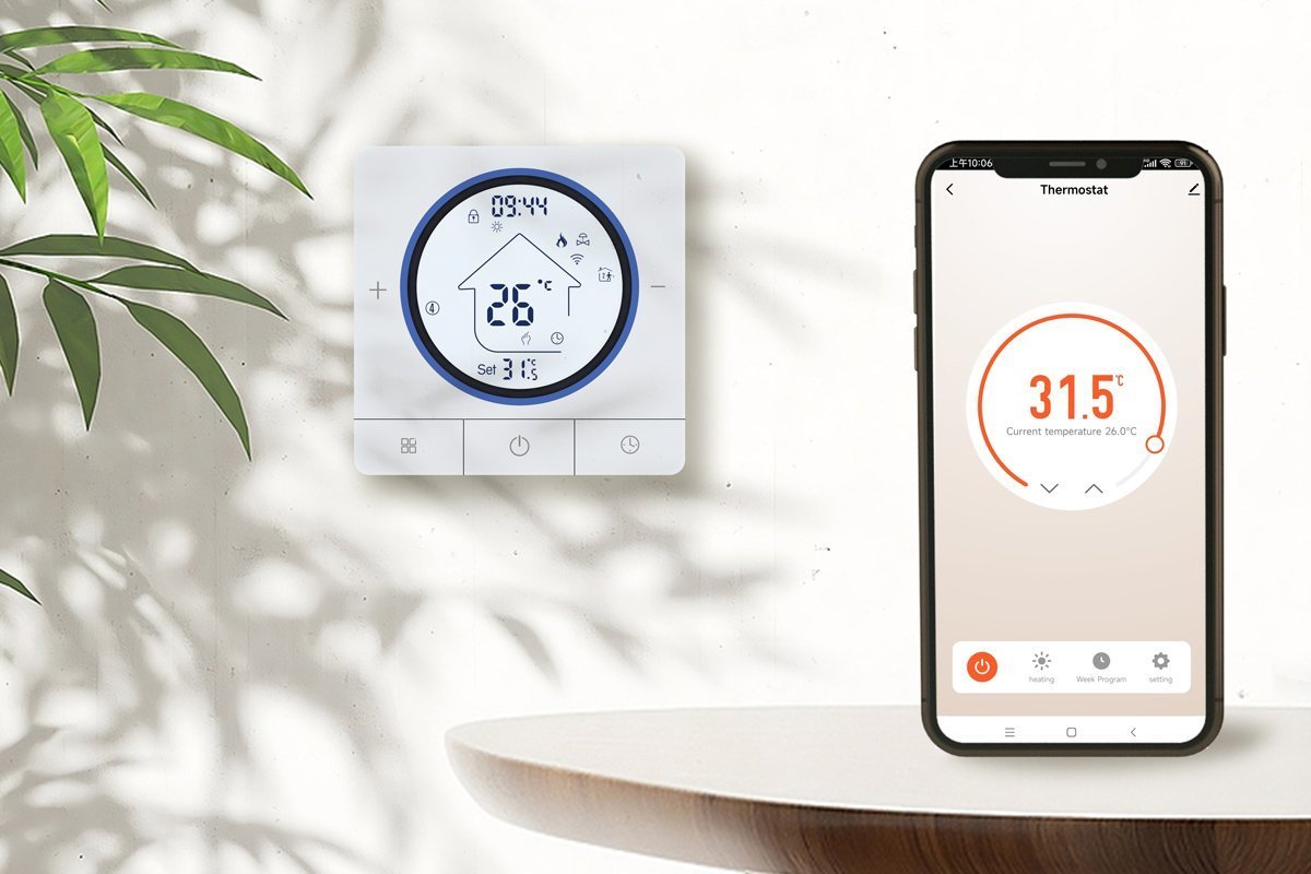 Smart θερμοστάτης αερίου , WiFi, επιτοίχιος, λευκός 9615 - Image 2