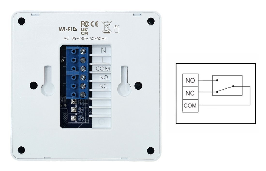 Smart θερμοστάτης αερίου , WiFi, επιτοίχιος, λευκός 9615 - Image 5